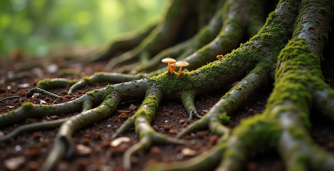 Makroaufnahme von neuronalen Verbindungen als Metapher für Gehirnplastizität