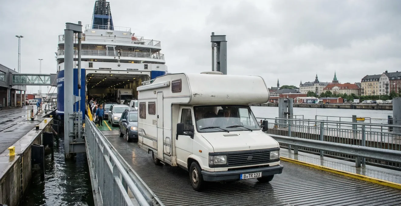 Wohnmobil Fahrzeugmitnahme Fähre Sardinien Einschiffung